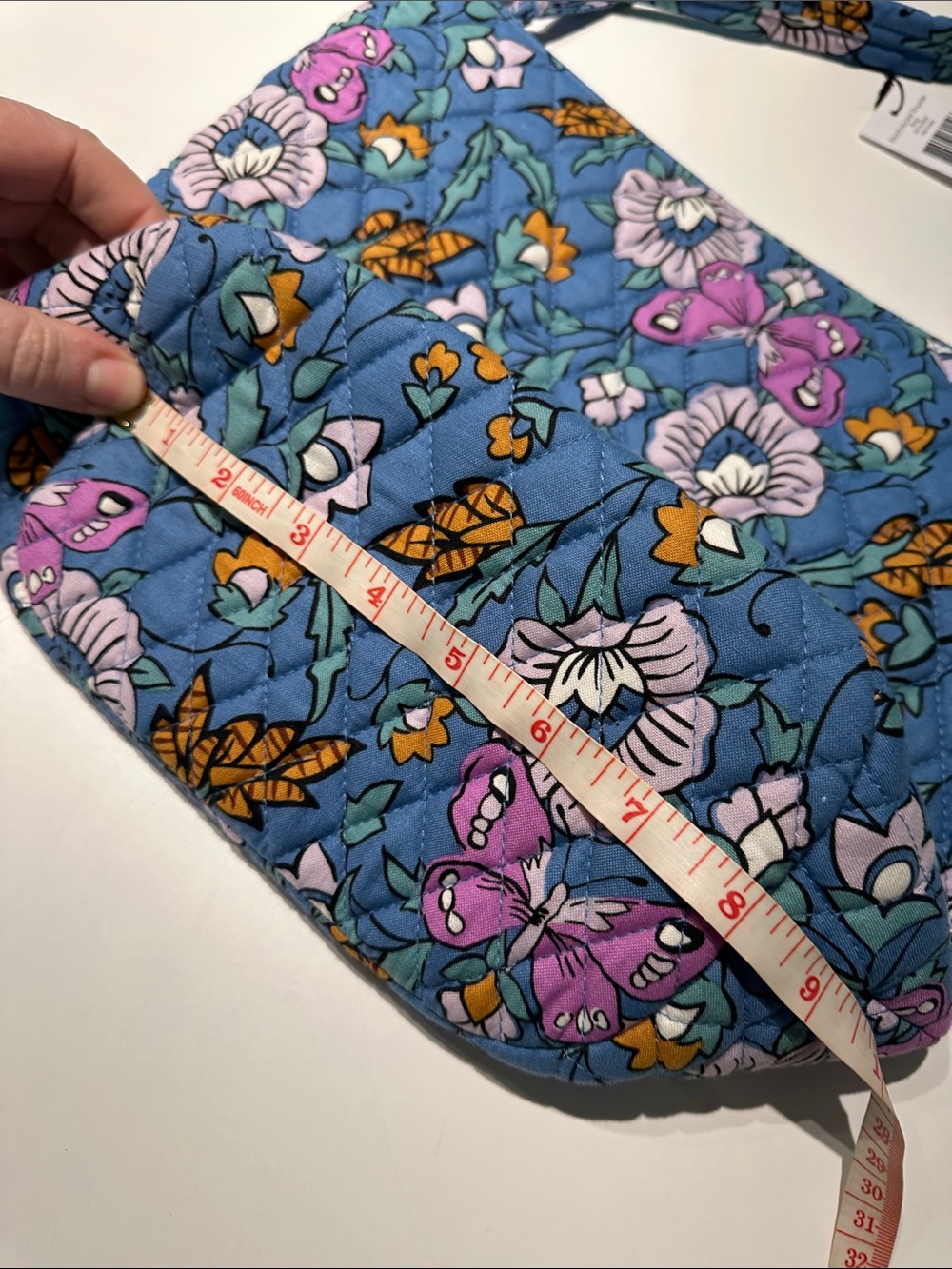 NEW! Vera Bradley Slouchy Bucket Shoulder Bag in Wild Prairie Print - Picture 6 of 9